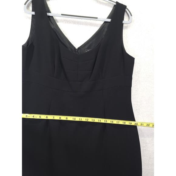 Tahari Arthur S Levine Black Dress Sleeveless Women 14 Office Staple Layering - Picture 5 of 10